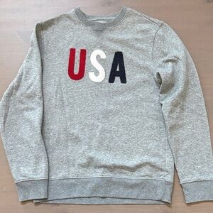 Old Navy Gray USA Crewneck Sweater Size Small